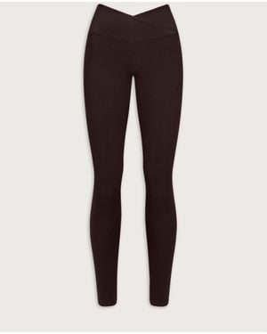 Tala Dayflex No Front Seam Wrap High Waist Full Leggings - Brown