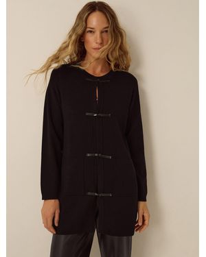 Monsoon Tia Knit Jacket Black