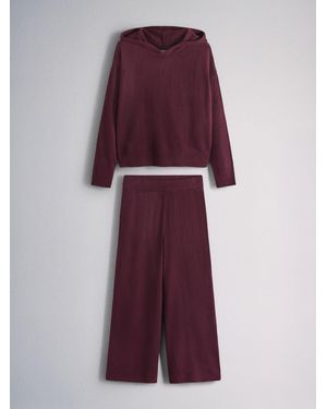 The Set Hoodies And Sweatpants Set Burgundy - Purple