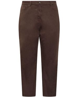 Evans Barrel Leg Jeans - Brown