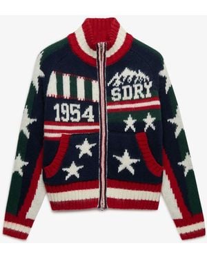 Superdry Statement Alpine Knit Sweater - Red
