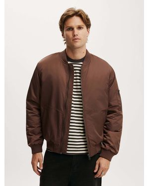 Cotton On Cotton On Classic Bomber Jacket - Brown