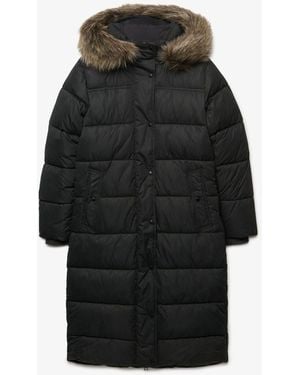 Superdry Everest Longline Puffer Jacket - Black