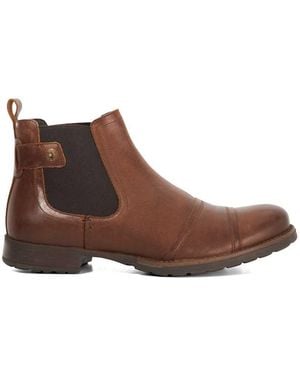 Dune Wide Fit Saltwood Worker Chelsea Boots - Brown