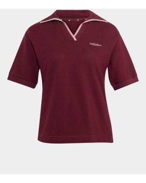 adidas Colourpop Polo Top - Red