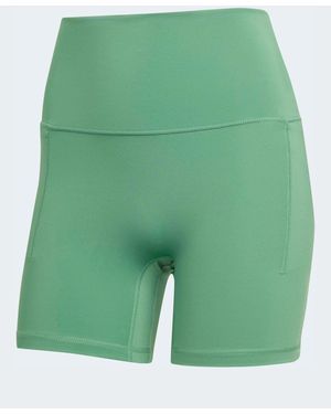 adidas 3-Stripe Studio All Me Bike Shorts - Green