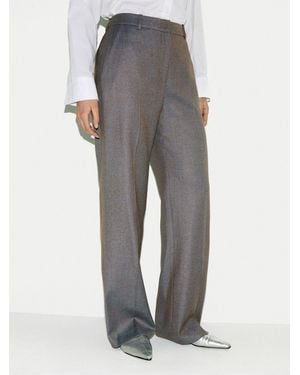 Jigsaw Barker Straight Leg Trousers - Grey