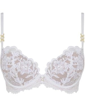 Ann Summers The Icon Tief Ausgeschnittener Bh Mit Pailletten - Weiß