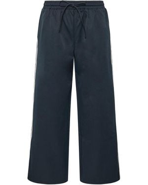 PixieGirl Petite Pixiegirl Petite Side Striped Wide Leg Sweatpants - Blue