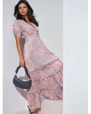 Religion Romantic Yet Relaxed, The Jessie Maxi Dress Is Crafted - Pink