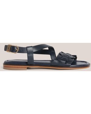 Hobbs Vera Leather Sandals - Blue