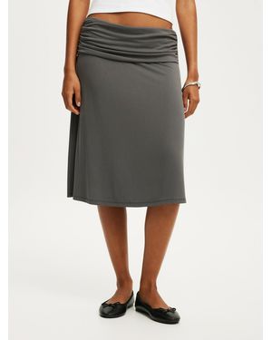 Cotton On Billie Midi Skirt - Gray