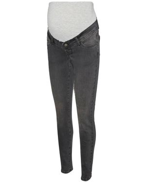 Mama.licious Slim Fit Maternity Jeans - Gray