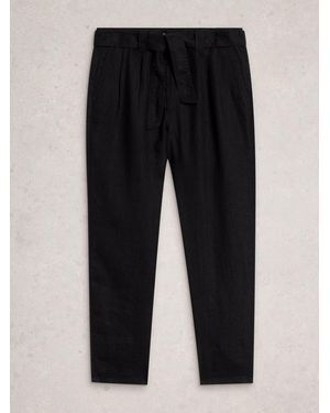 White Stuff Hadley Linen Pants - Black