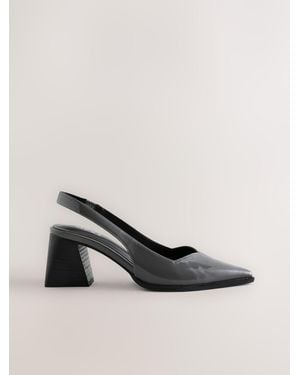 Next Forever Comfort Pointed Toe Slingback Block Heels - Multicolor