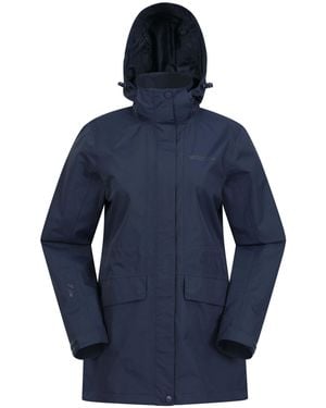 Mountain Warehouse Glacial Extreme Long Waterproof Coat - Blue
