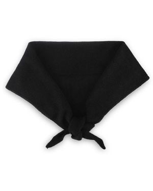 Totes Wool Blend Triangle Scarf - Black