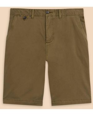 White Stuff Sutton Cotton Chino Shorts - Green
