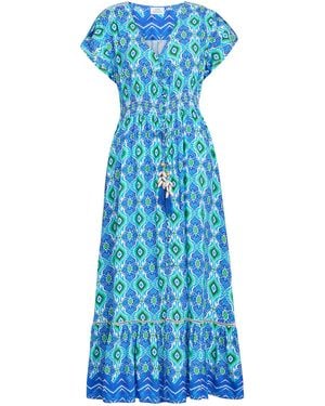 Gina Bacconi Gabi Button Down Dress - Blue