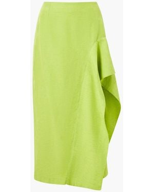 French Connection Islay Midi Skirt - Green