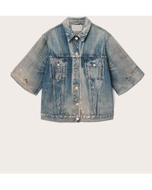 AllSaints Allsaints Juni Short Sleeve Terry Shirt - Blue