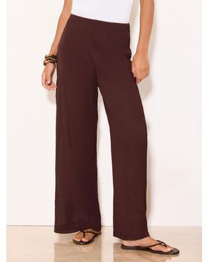 Lipsy Plisse Textured Wide Leg Pants