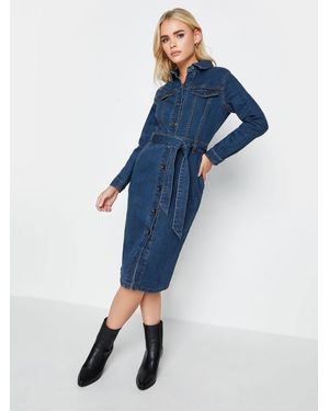 PixieGirl Petite Belted Dress - Blue