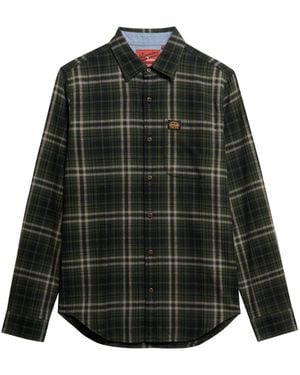 Superdry Long Sleeve Cotton Lumberjack Shirt - Black