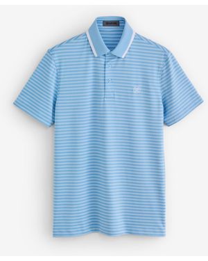 G/FORE Perforated Stripe Poloshirt - Blau