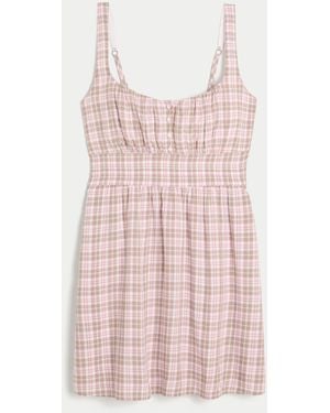 Hollister Babydoll Mini Dress - Pink