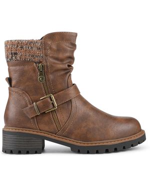 Pavers Ladies Ankle Boots Casual - Brown