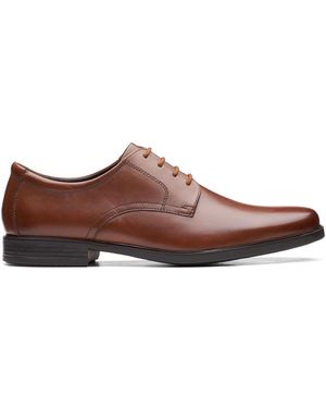 Clarks Howard Walk Leather Shoes - Braun