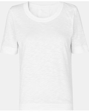 Whistles Double Trim Rosa T-Shirt - White