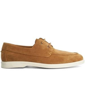 Dune Boldman Boat Shoes - Brown
