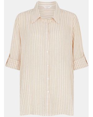 Accessorize Shimmer Stripe Shirt - White