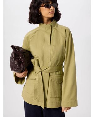 Whistles Belted Cotton Safari Jacket - Green