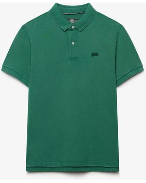 Superdry Klassisches Pikee-Poloshirt - Grün