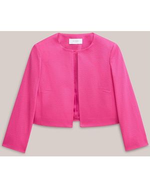 Hobbs Bright Elize Textured Jacket - Pink