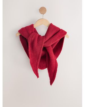 Next Knitted Midweight Triangle Scarf - Red