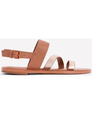 Boden Asymmetric Sandals - Brown
