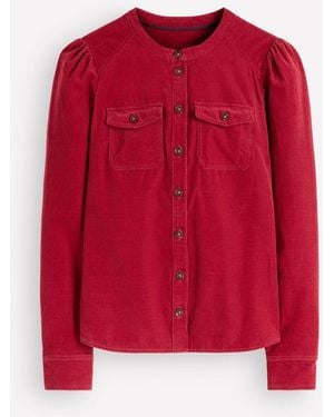 Boden Thea Cord Shirt - Red