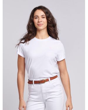 U.S. POLO ASSN. U. S. Polo Assn U. S. Polo Assn. Crew Neck Double Horsemen T-Shirt - White