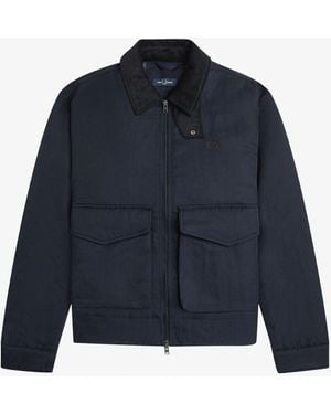 Fred Perry Nylon Caban Jacket - Blue