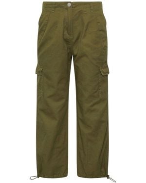 PixieGirl Petite Pixiegirl Petite Cuffed Cargo Pants - Green