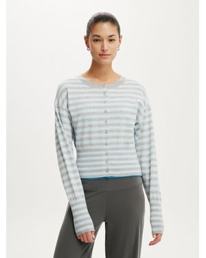 Cotton On Sara Button Cardigan - Gray
