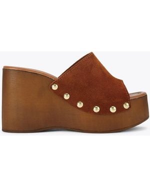 KG by Kurt Geiger Rua Wedge Sandals - Brown