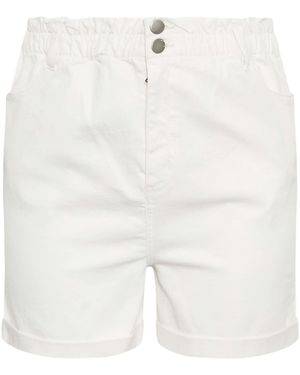 Yours Curve Denim-Shorts Mit Elastischem Bund52 - Weiß