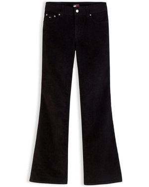 Tommy Hilfiger Low Rise Bootcut Corduroy Jeans - Black