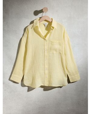 Next N. Premium 100% Linen Shirt - Metallic