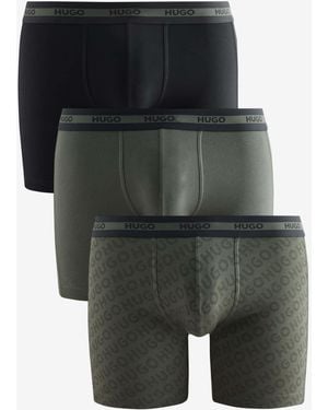HUGO Hipster Boxers 3 Pack - Green